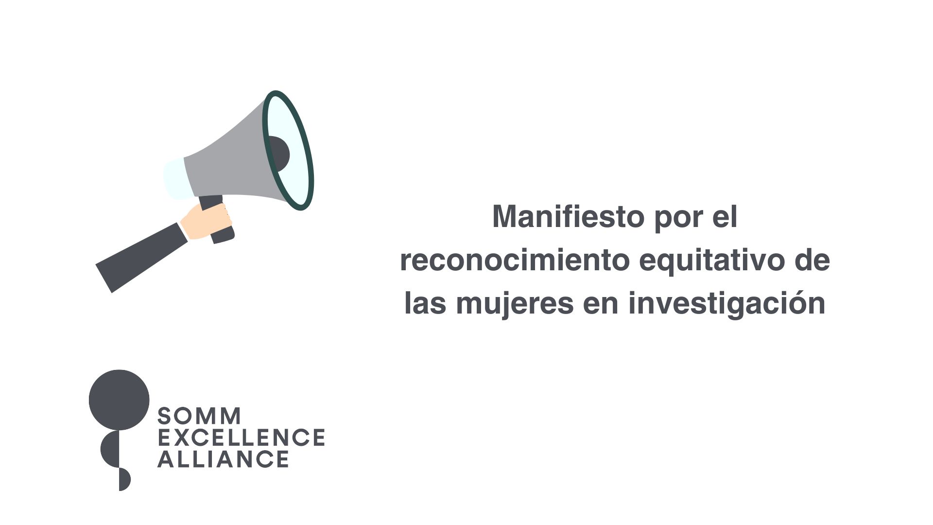 SOMMa impulsa un manifiesto por el reconocimiento equitativo de las mujeres en investigación